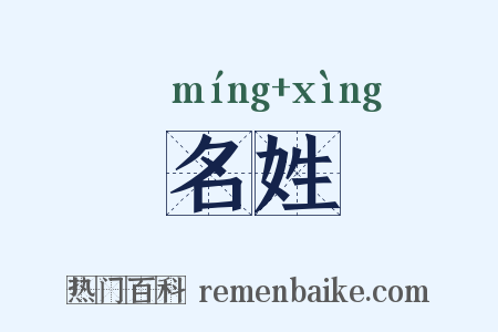 名姓是什么意思的图片